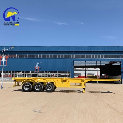 40ft 40 Tonnen Skelett Chassis Lastwagen Container Flatbed Trailer Ober- und Oberstahl