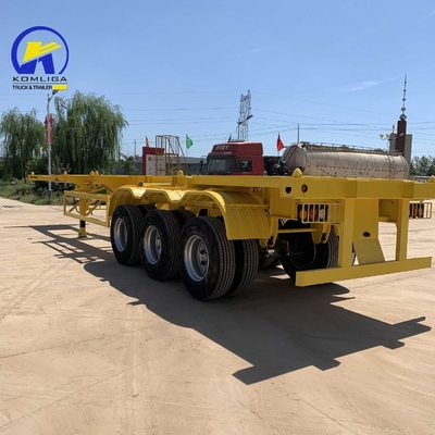 40ft 40 Tonnen Skelett Chassis Lastwagen Container Flatbed Trailer Ober- und Oberstahl