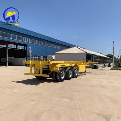 40ft 40 Tonnen Skelett Chassis Lastwagen Container Flatbed Trailer Ober- und Oberstahl