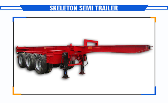 Container Skeleton Container Schifffahrt Chassis Lastwagen Halbanhänger für den Transport