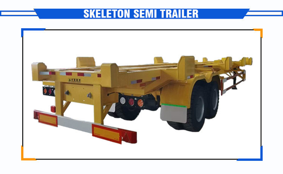 Container Skeleton Container Schifffahrt Chassis Lastwagen Halbanhänger für den Transport