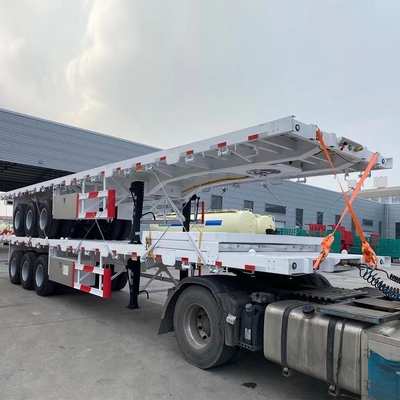 Flachbett/Skelett Halbanhänger Containeranhänger für den Transport