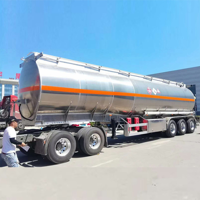 45000 Liter Aluminium-Tanker Semi-Trailer 5 Abteilungen in Kenia Simbabwe 3 Achse