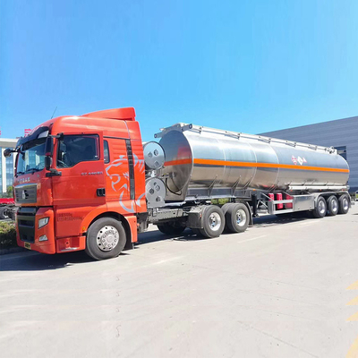 45000 Liter Aluminium-Tanker Semi-Trailer 5 Abteilungen in Kenia Simbabwe 3 Achse