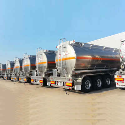 45000 Liter Aluminium-Tanker Semi-Trailer 5 Abteilungen in Kenia Simbabwe 3 Achse