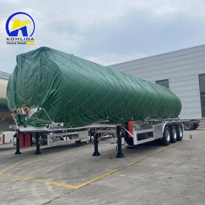 3 Achsen Edelstahl Brennstoffbehälter Semi-Tanker LKW Anhänger Schrauben Typ Jost 2&quot; King Pin