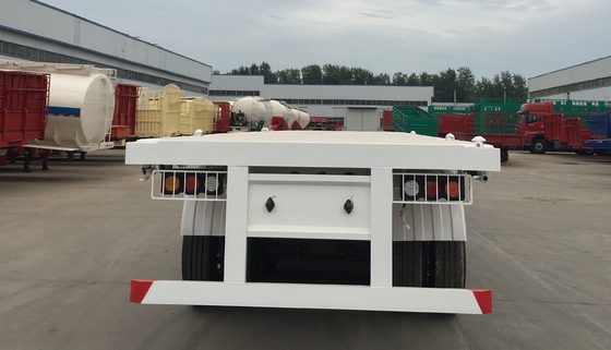 40ft 20ft Trackor Head Flatbed Container Halbanhänger mit Radstütze von 7000-8000mm