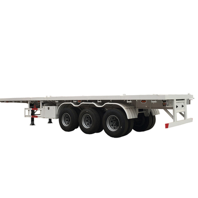 40ft 20ft Trackor Head Flatbed Container Halbanhänger mit Radstütze von 7000-8000mm