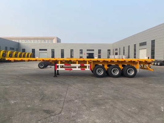 3 Achsen 20FT 40FT Tanzanien Gebraucht Flatbed Anhänger mit King Pin Jost 2,0 oder 3,5 Zoll