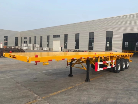 3 Achsen 20FT 40FT Tanzanien Gebraucht Flatbed Anhänger mit King Pin Jost 2,0 oder 3,5 Zoll
