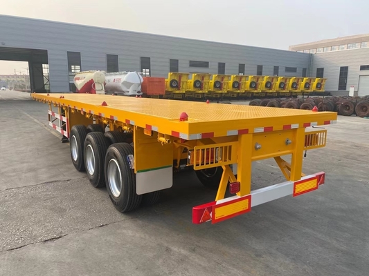 3 Achsen 20FT 40FT Tanzanien Gebraucht Flatbed Anhänger mit King Pin Jost 2,0 oder 3,5 Zoll