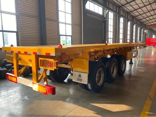 3 Achsen 20FT 40FT Tanzanien Gebraucht Flatbed Anhänger mit King Pin Jost 2,0 oder 3,5 Zoll