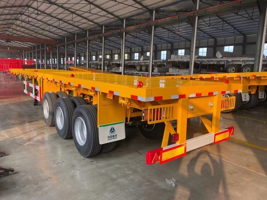 3 Achsen 20FT 40FT Tanzanien Gebraucht Flatbed Anhänger mit King Pin Jost 2,0 oder 3,5 Zoll