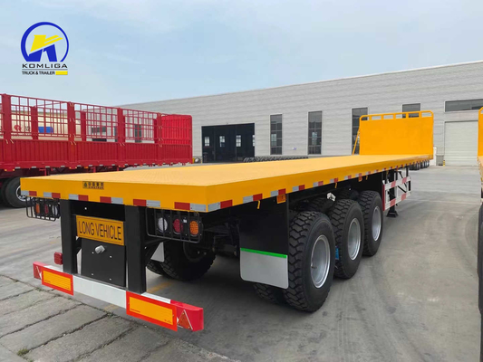 3 Achsen 25 Tonnen Sinotruk Flatbed Semi-Trailer mit Container Lock