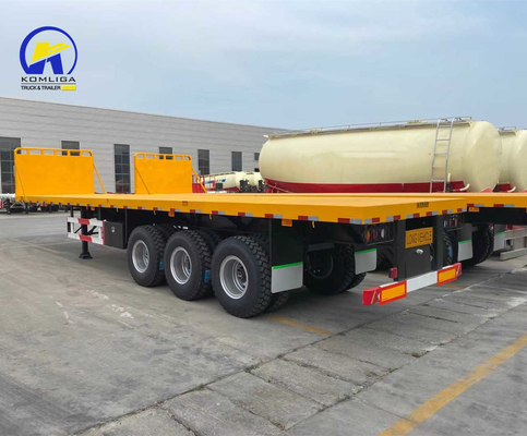 3 Achsen 25 Tonnen Sinotruk Flatbed Semi-Trailer mit Container Lock