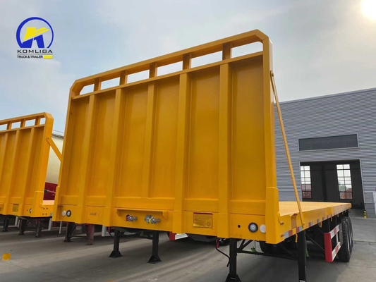 3 Achsen 25 Tonnen Sinotruk Flatbed Semi-Trailer mit Container Lock
