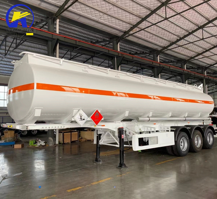 40000L Treibstoffölbehälter Dreiachs-Schienenanhänger mit Entladungsventil 4&quot; API-Adapter