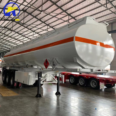 40000L Treibstoffölbehälter Dreiachs-Schienenanhänger mit Entladungsventil 4&quot; API-Adapter