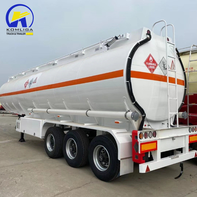 3 Achsen 30000/40000/50000 Liter Öl/Diesel-Semianhänger mit 2-teiligem Entladeschlauch
