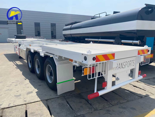 2 Achsen Skelett Semi-Anhänger für Container 20FT 40FT Skelett Anhänger in hoher Nachfrage