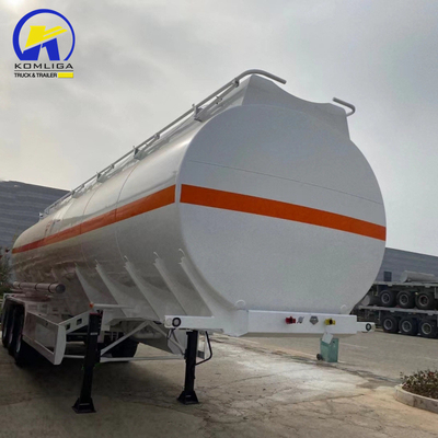 2 4 Achsen 30000L 40000L Aluminium-Fahrbahn-Tanker/Tanker-Lkw-Halbanhänger für den Transport von Öl/Brennstoff/Diesel/Benzin/Rohöl/Wasser/Milch