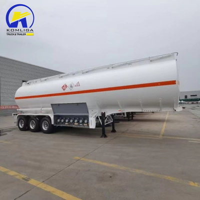2 4 Achsen 30000L 40000L Aluminium-Fahrbahn-Tanker/Tanker-Lkw-Halbanhänger für den Transport von Öl/Brennstoff/Diesel/Benzin/Rohöl/Wasser/Milch