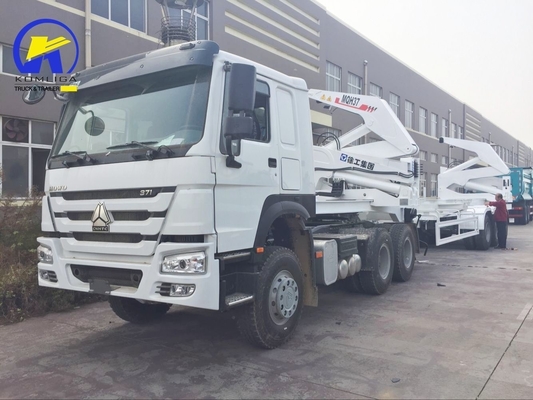 37 Tonnen Radstütze 7000-8000 mm Seitenheber Semi-Anhänger mit 30-100t Ladekapazität