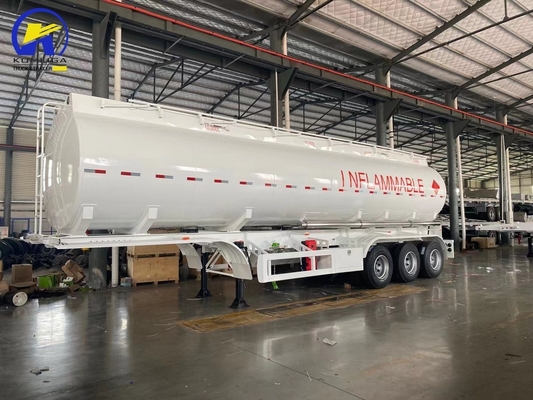 3 Achsen 40000L/42000L/45000L/48000L/50000L Aluminium Stahl Tanker Anhänger Tank Lkw Anhänger für mechanische Aufhängung und 6 M pro Entladeschlauch