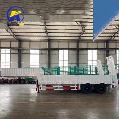 30 Tonnen Lowboy Lkw Abmessungen ABS Anti-Block Bremssystem und Stahlfeder eingeschlossen