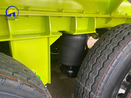 3 Achsen 42cbm Weiß und Grün Farbe Feul Tank Halbanhänger mit 12500*2500*1650mm Größe
