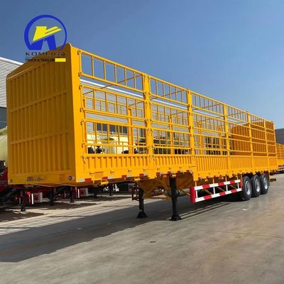 Einstück 1m * 0,5m * 0,5m Werkzeugkasten 3 Achs Zaun Ladung Semi-Anhänger für Afrika