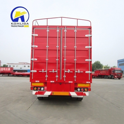 Flachbett Fahrrad Frachtanhänger Stake Semi-Lkw Anhänger mit Felge 9,00*22,5 2 Achsen