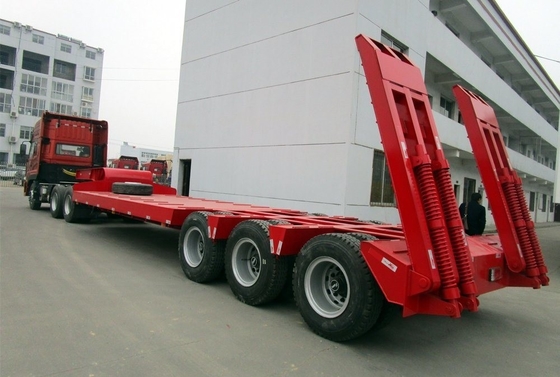Südafrika 3 Achsen 60 t Niederbettanhänger mit Hydraulik und Schwerlast 80 t