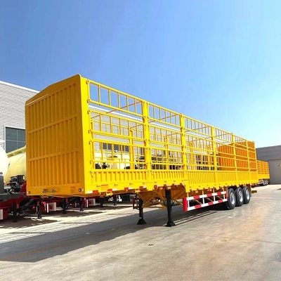 Optionale Drehschlösser Schwerlastfahrzeug 60-80 Tonnen Lieferwagen-Box Zaun Ladung Semi-Anhänger 13m 14m 15m