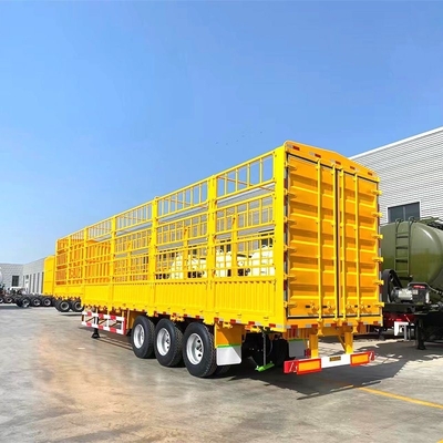 Optionale Drehschlösser Schwerlastfahrzeug 60-80 Tonnen Lieferwagen-Box Zaun Ladung Semi-Anhänger 13m 14m 15m