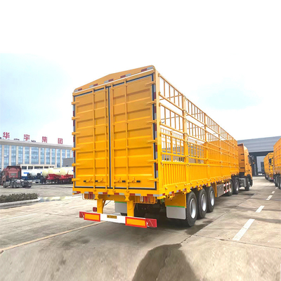 Optionale Drehschlösser Schwerlastfahrzeug 60-80 Tonnen Lieferwagen-Box Zaun Ladung Semi-Anhänger 13m 14m 15m