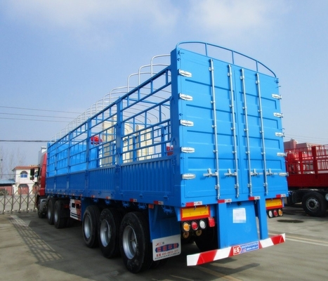 Optionale Drehschlösser Schwerlastfahrzeug 60-80 Tonnen Lieferwagen-Box Zaun Ladung Semi-Anhänger 13m 14m 15m