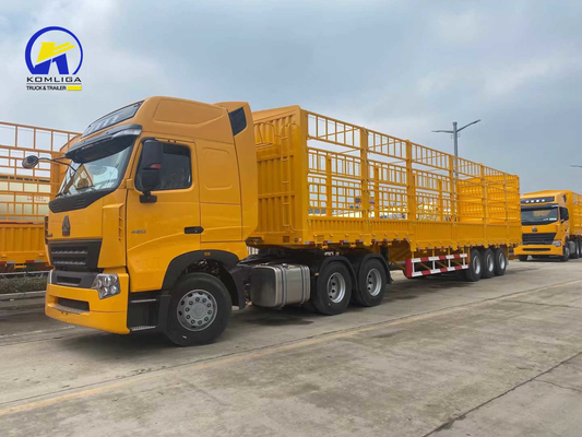 Aufhängung des Kreuzarmtyps HOWO Lkw-Zäune Ladungsgüter Semi-Anhänger mit Aufhängungssystem