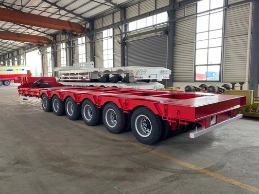 ABS-Anti-Block-Bremssystem 3 4 5 Achsen Gebrauchtes Tiefbett-Lkw-Anhänger für Traktoren