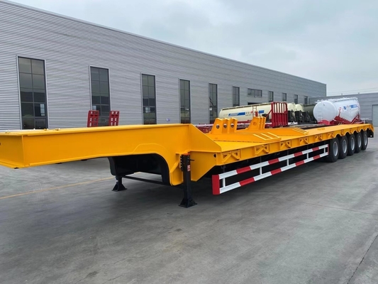 ABS-Anti-Block-Bremssystem 3 4 5 Achsen Gebrauchtes Tiefbett-Lkw-Anhänger für Traktoren