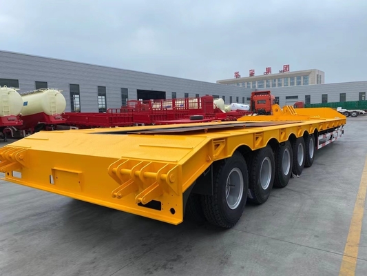 ABS-Anti-Block-Bremssystem 3 4 5 Achsen Gebrauchtes Tiefbett-Lkw-Anhänger für Traktoren