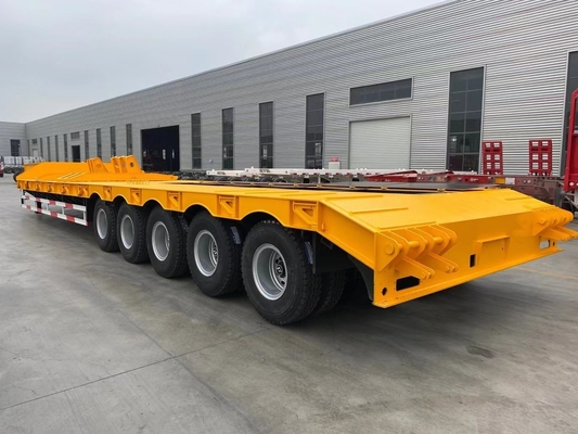 ABS-Anti-Block-Bremssystem 3 4 5 Achsen Gebrauchtes Tiefbett-Lkw-Anhänger für Traktoren