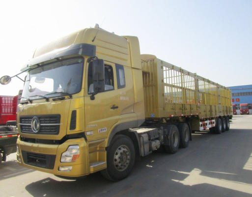 Stahl 3-Achse 40-60 Tonnen Zaun Halbanhänger mit 13000x2500x3900mm Größe