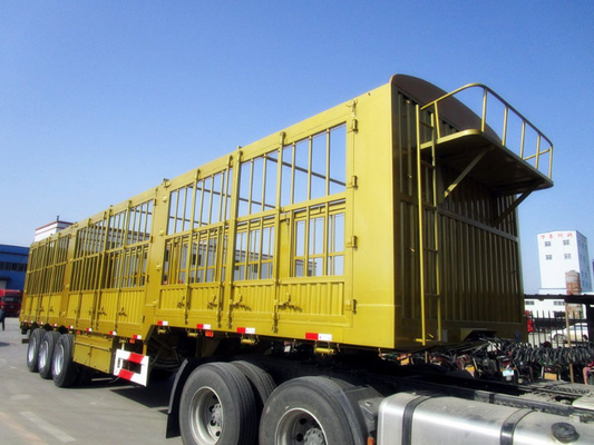 Stahl 3-Achse 40-60 Tonnen Zaun Halbanhänger mit 13000x2500x3900mm Größe