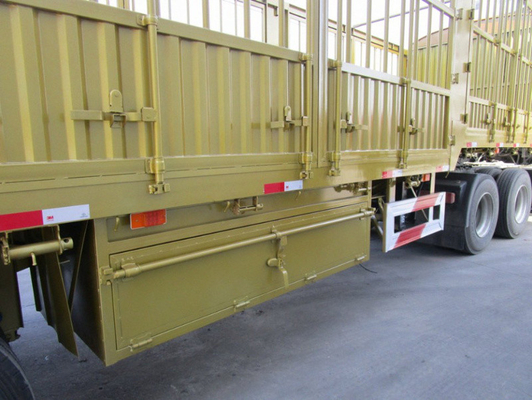 Stahl 3-Achse 40-60 Tonnen Zaun Halbanhänger mit 13000x2500x3900mm Größe