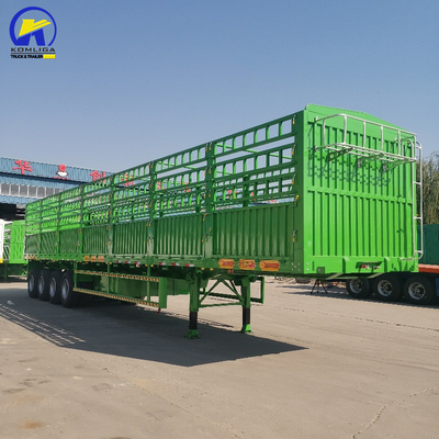 30-100 t Ladekapazität Semi-Anhänger mit GCC-Zertifizierung und Seitenwand mit Containerverschluss