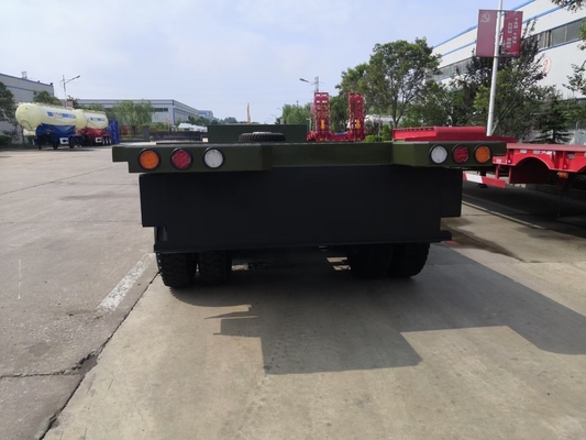 90 mm Stahl-Feder-Gusshals-Lowbed-Semi-Anhänger für den Transport von übergroßen Geräten
