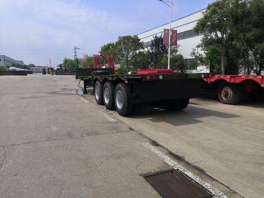 90 mm Stahl-Feder-Gusshals-Lowbed-Semi-Anhänger für den Transport von übergroßen Geräten