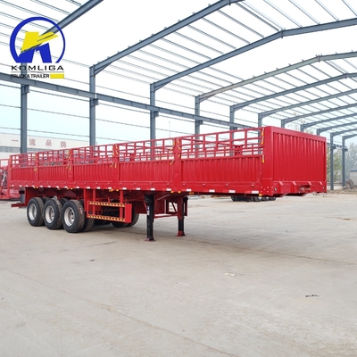 315/80r22.5.12r22.5 Reifen 2023 3-Achse 40 Tonnen 50 Tonnen Zaun Semi-Cargo Anhänger für afrikanische
