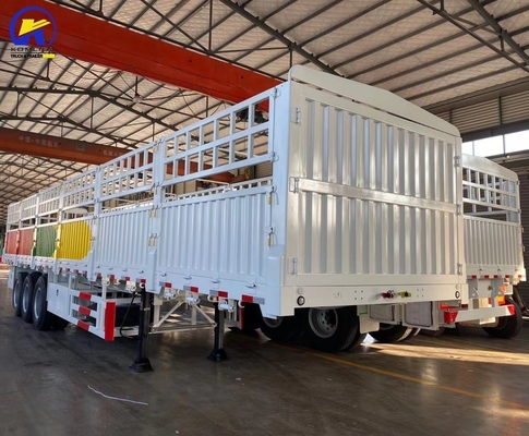 3achs 4achs Schwerlastseite Wandzaun Fracht Semi-LKW Anhänger Mechanische Aufhängung